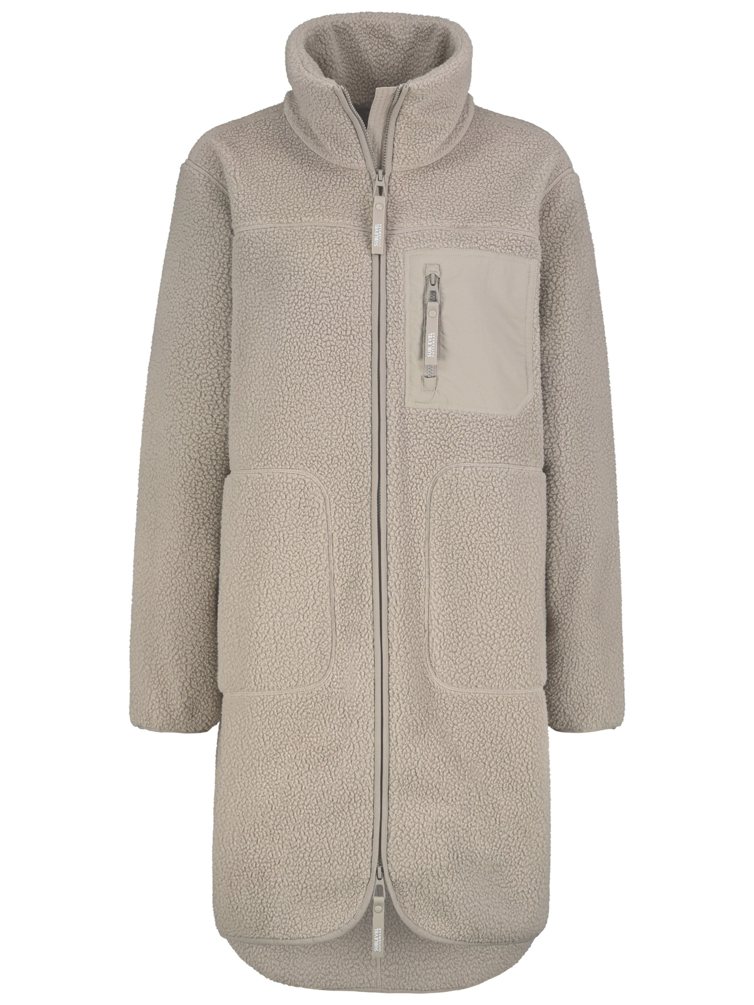 Sublevel Between-seasons coat in Beige: front