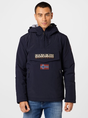 NAPAPIJRI Between-season jacket 'Rainforest' in Blue: front