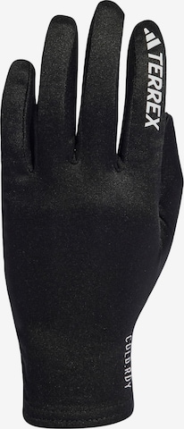 ADIDAS TERREX Athletic Gloves in Black: front