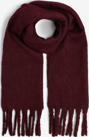 Šalikas iš PIECES, spalva – vyno raudona spalva, Prekių apžvalga