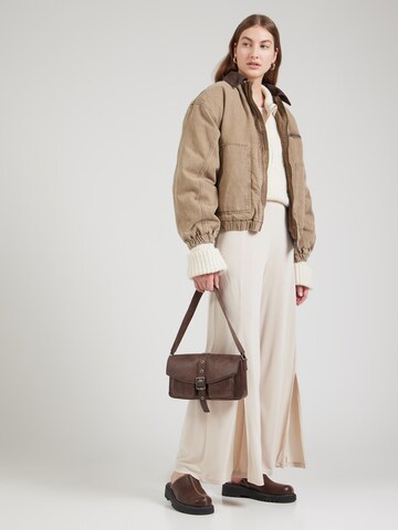 Wide Leg Pantalon 'Caro' ABOUT YOU en beige