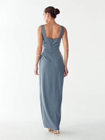 Willa - Vestido de festa 'Akron' em azul: atrás