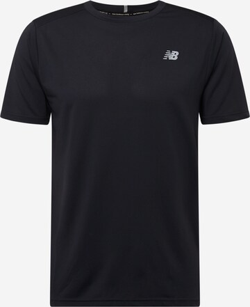 new balance - Camisa funcionais em preto: frente