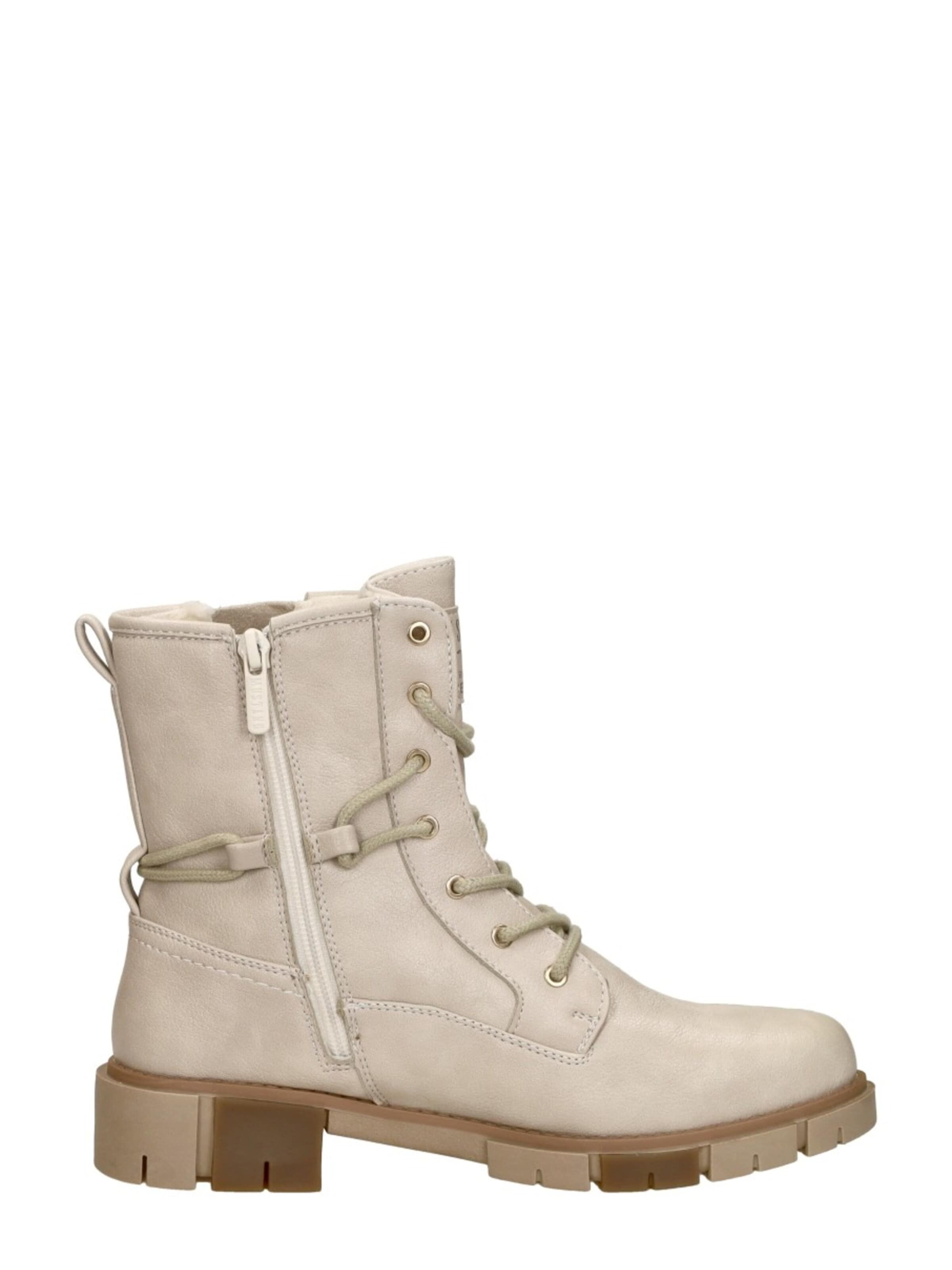 Bottines à lacets MUSTANG en blanc