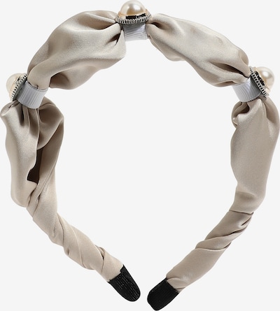 SOHI Haarband 'Ragini' in beige / schwarz, Produktansicht