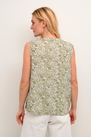 Cream Blouse 'Tiah' in Groen