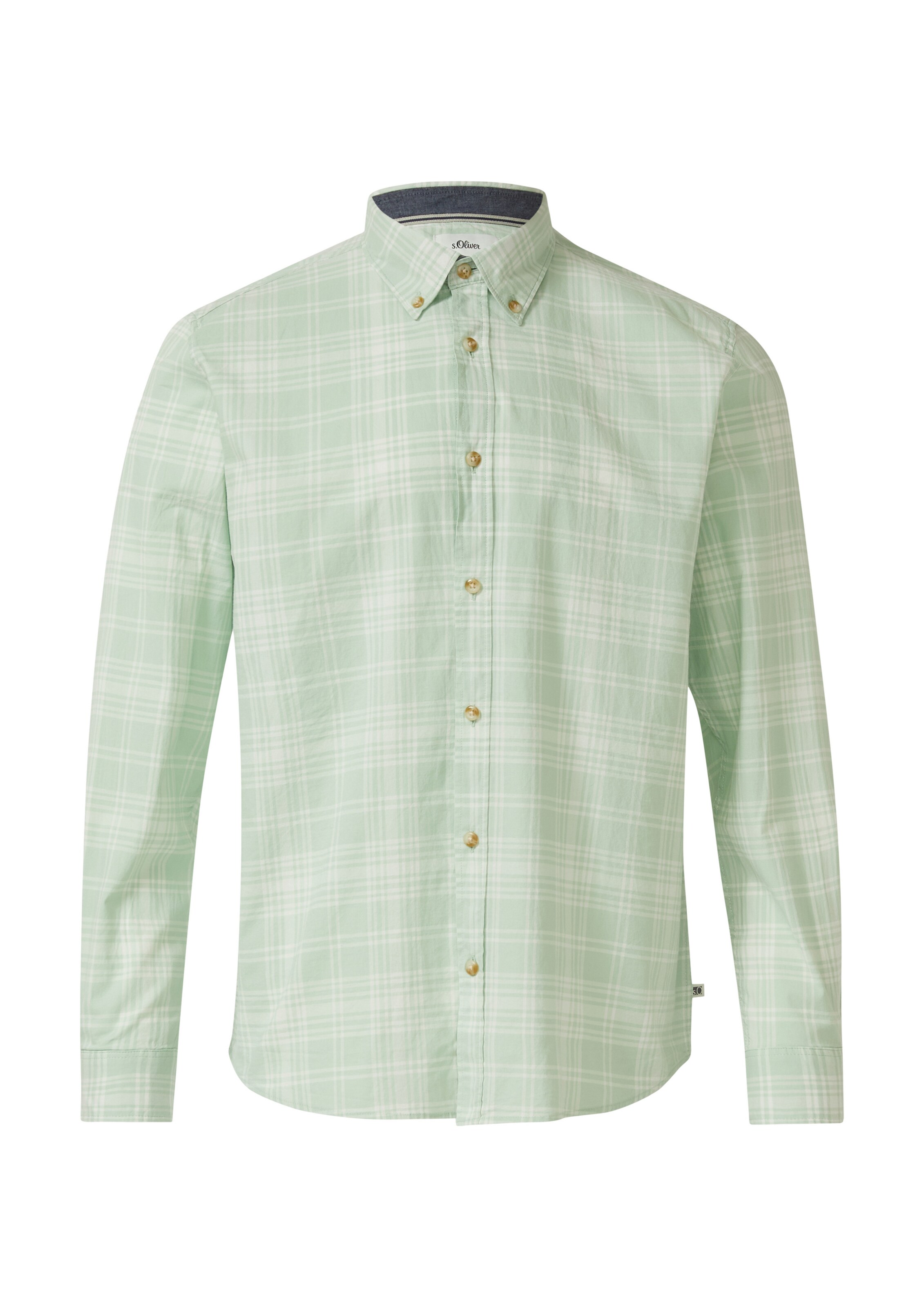 s.Oliver Overhemd in Groen: voorkant