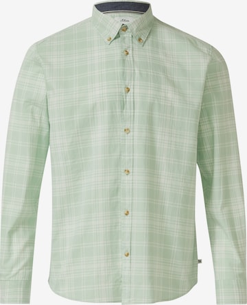 s.Oliver Hemd in Grün: Vorderseite