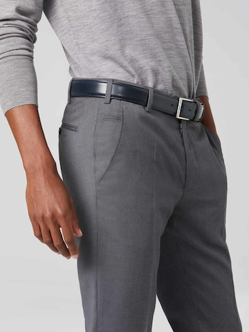 MEYER Slim fit Pleated Pants 'Bonn' in Grey