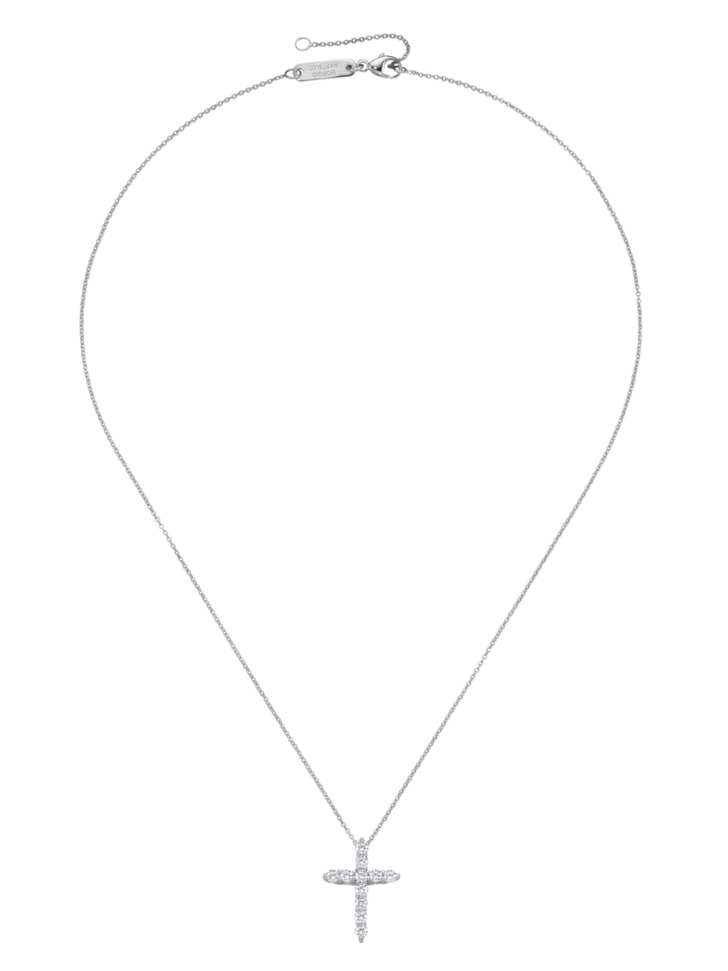 Collana di Giorgio Martello Milano in bianco: frontale
