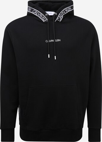 Calvin Klein Big & Tall Sweatshirt in Schwarz: front