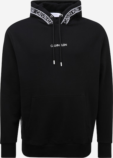 Calvin Klein Big & Tall Sweat-shirt en noir / blanc, Vue avec produit