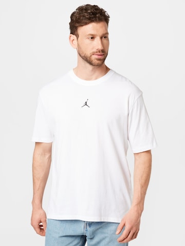 T-Shirt Jordan en blanc : devant