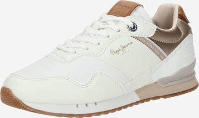 Sneaker bassa 'LONDON STREET' Pepe Jeans di colore marrone / terra d'ombra / bianco, Visualizzazione prodotti