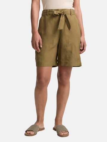 TOM TAILOR Regular Trousers in Green: front