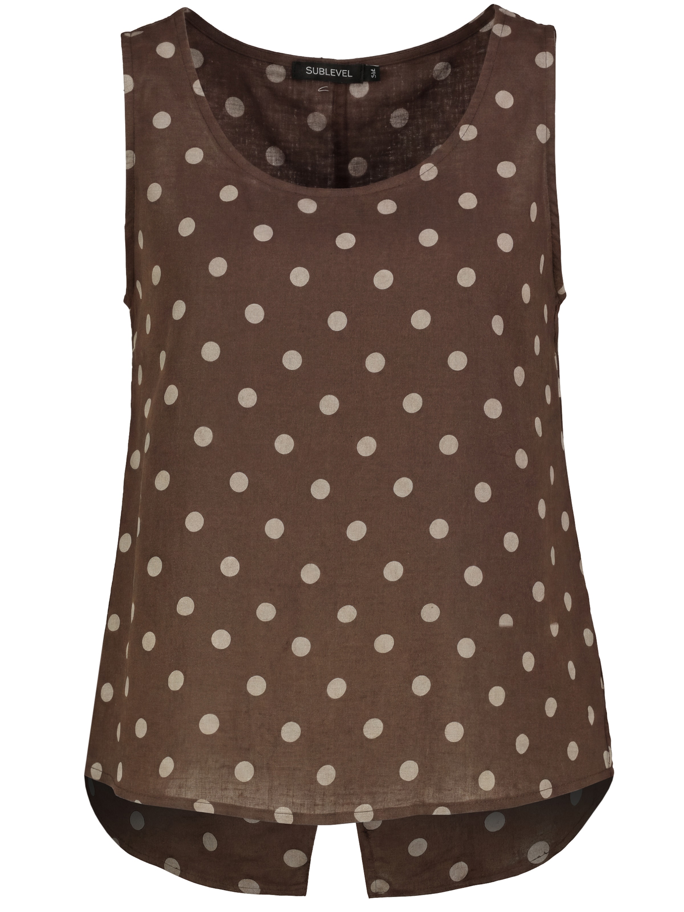 Sublevel Blouse in S-M in Brown / White, Item view