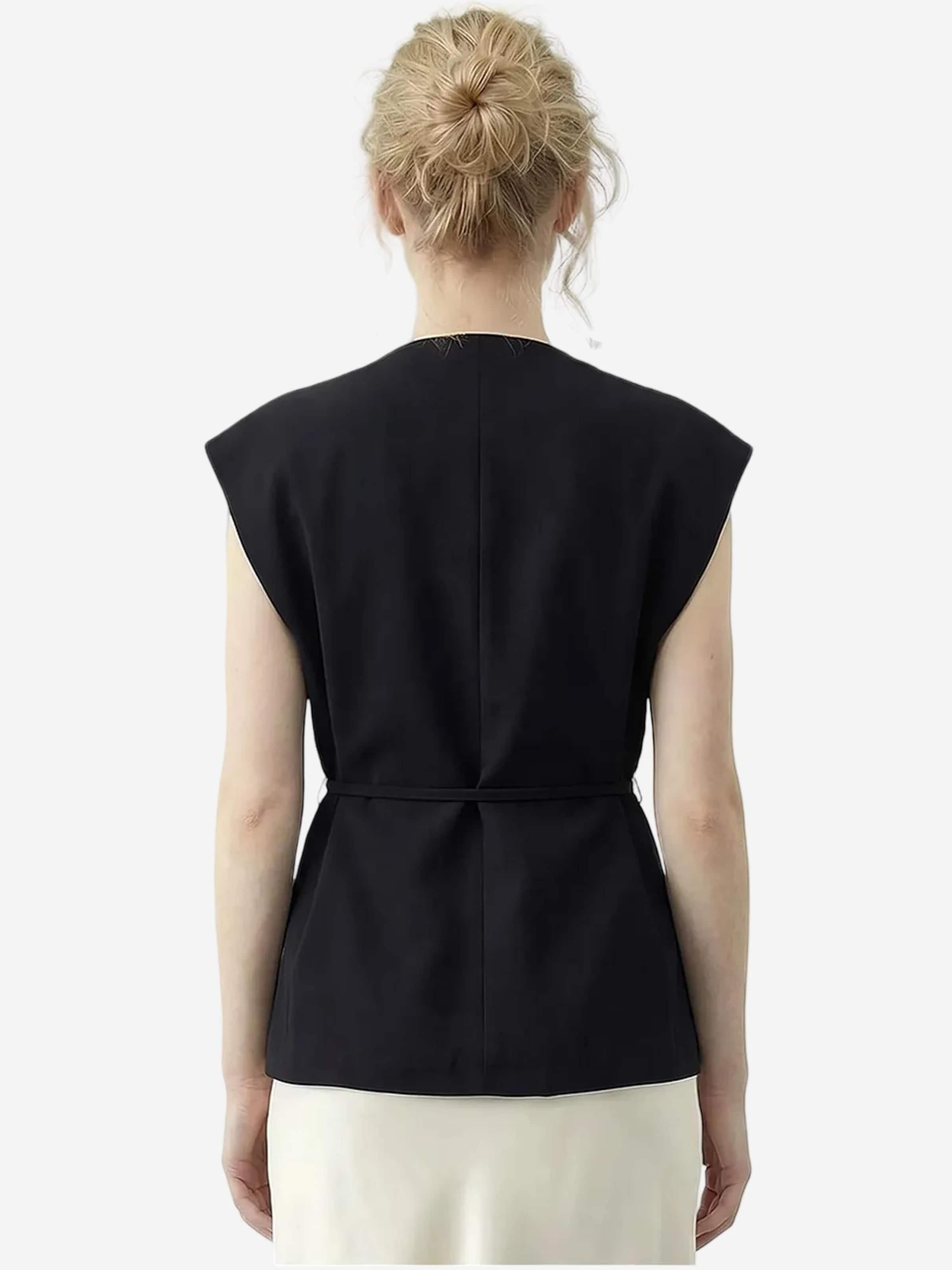 Bianco Lucci Vest in Black