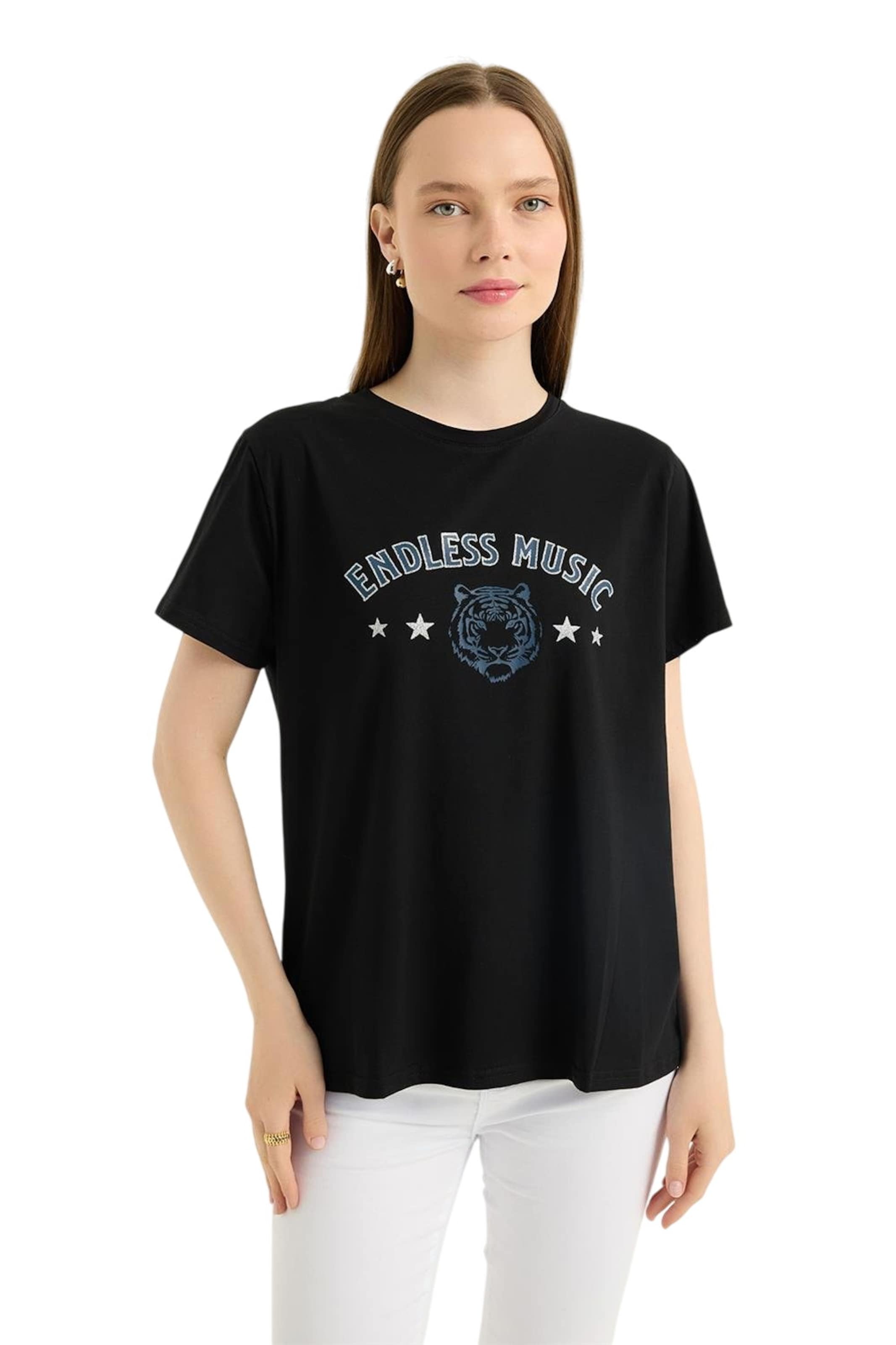 T-shirt HOME STORE en noir : devant
