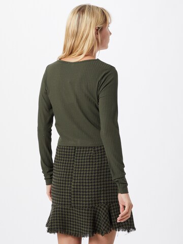 ABOUT YOU Πλεκτή ζακέτα 'Selena Shirt' σε πράσινο
