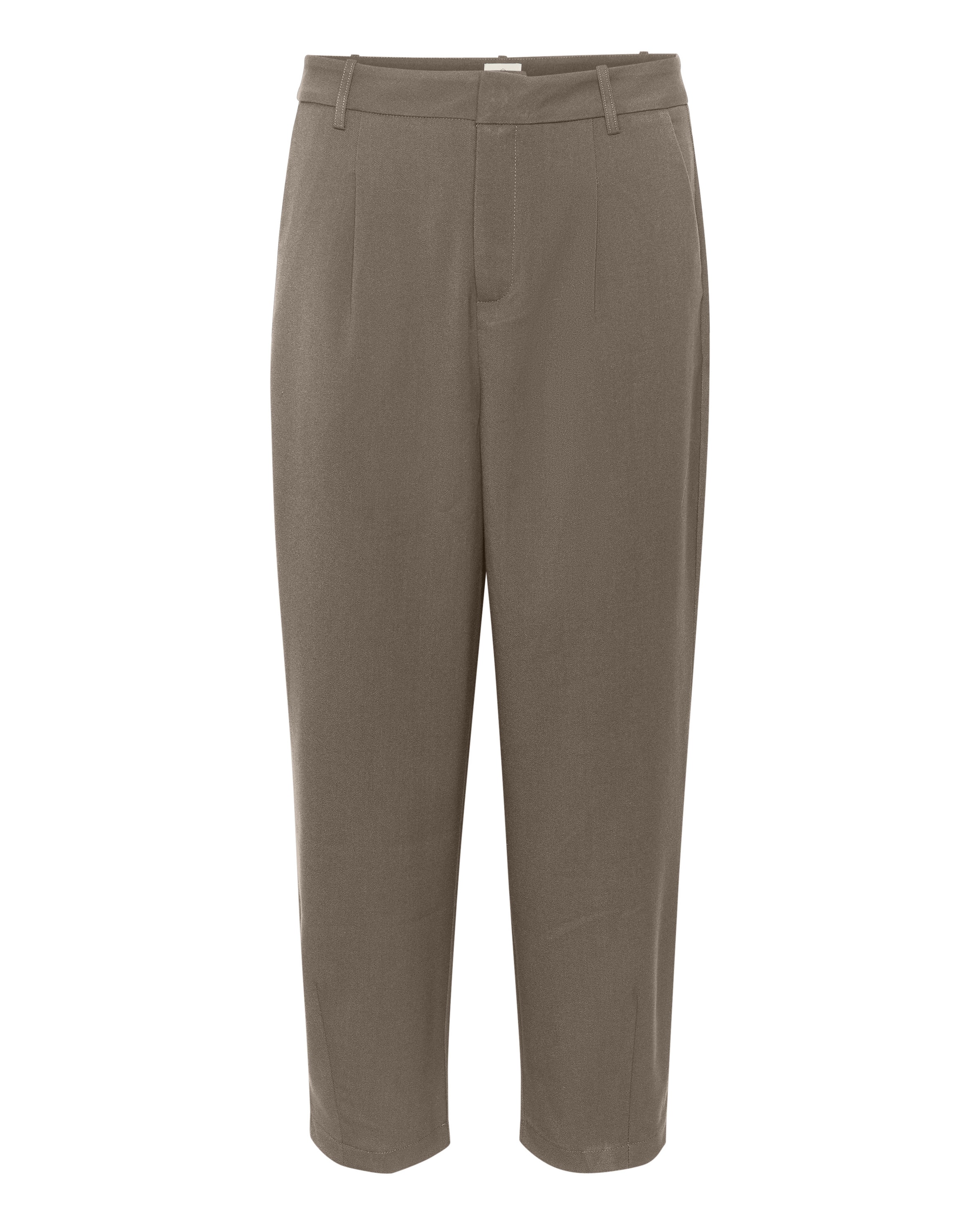 Kaffe Παντελόνι πλισέ σε καφέ: μπροστά