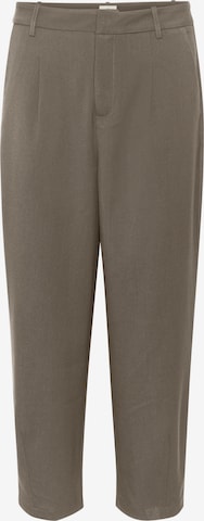 Pantaloni con pieghe di Kaffe in marrone: frontale
