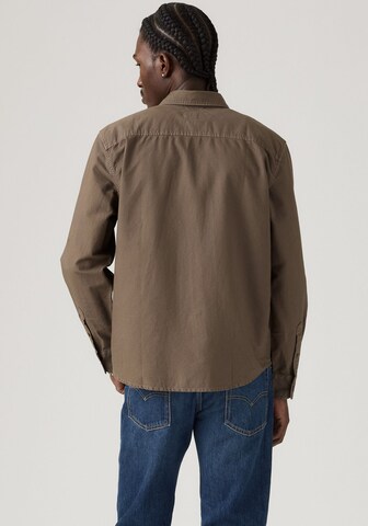 LEVI'S ® Regular fit Button Up Shirt 'Authentic' in Brown
