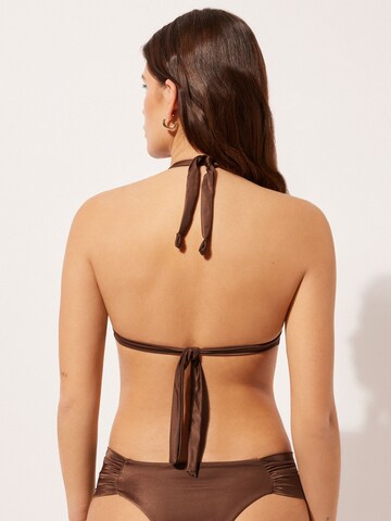 CALZEDONIA Triangel Bikinitop in Braun