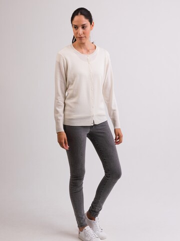 CASH-MERE.CH Knit cardigan in White
