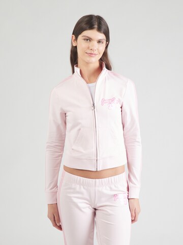 Juicy Couture Sport Sports sweat jacket in Pink: front