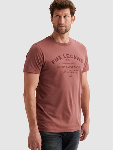PME Legend T-shirt 'T-shirt in jersey with artwork' i röd: framsida