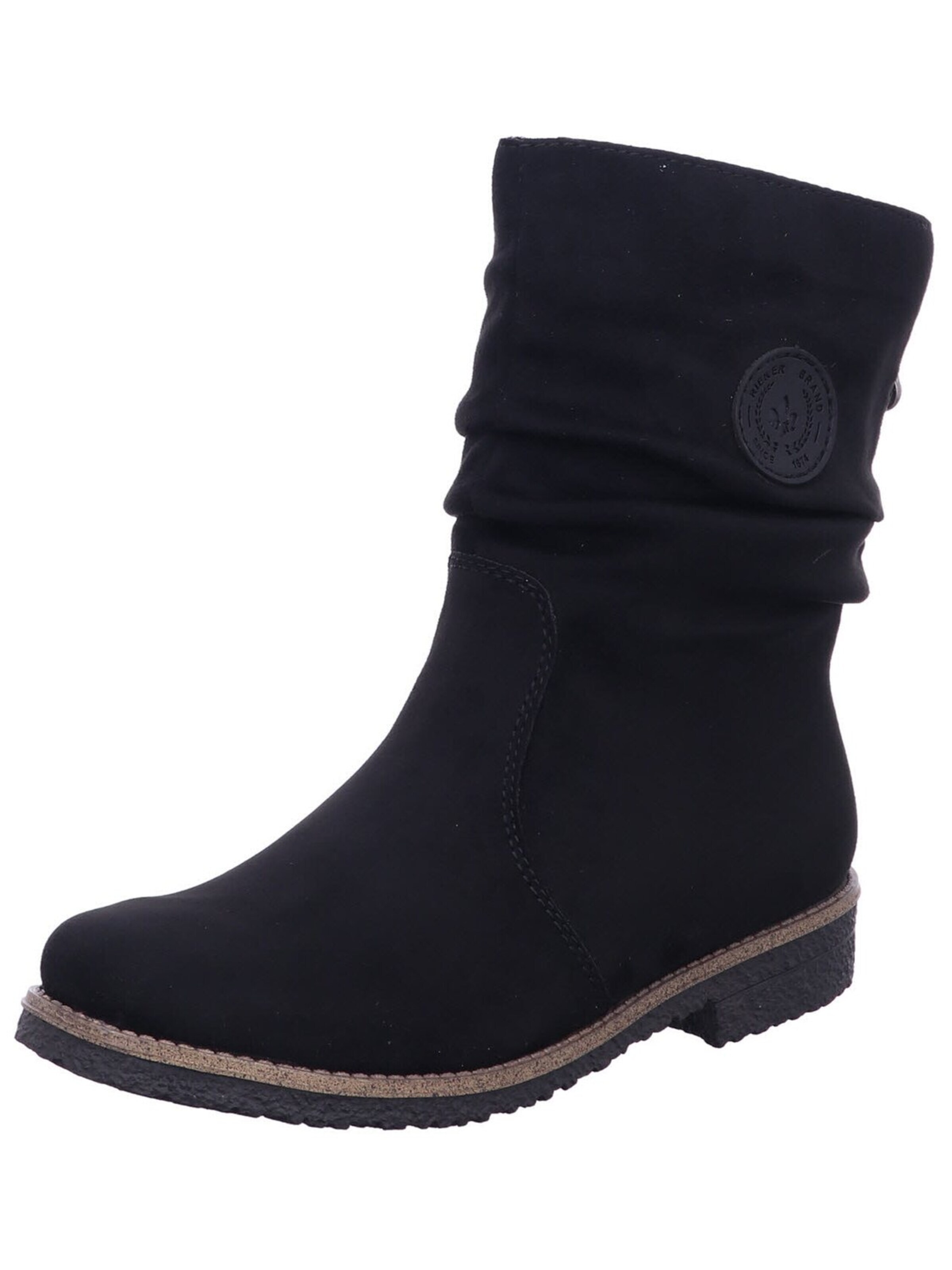 Boots 'Klassische Stiefelette Damen 73560 00 Textil in schwarz' in 37 Rieker di colore nero, Visualizzazione prodotti