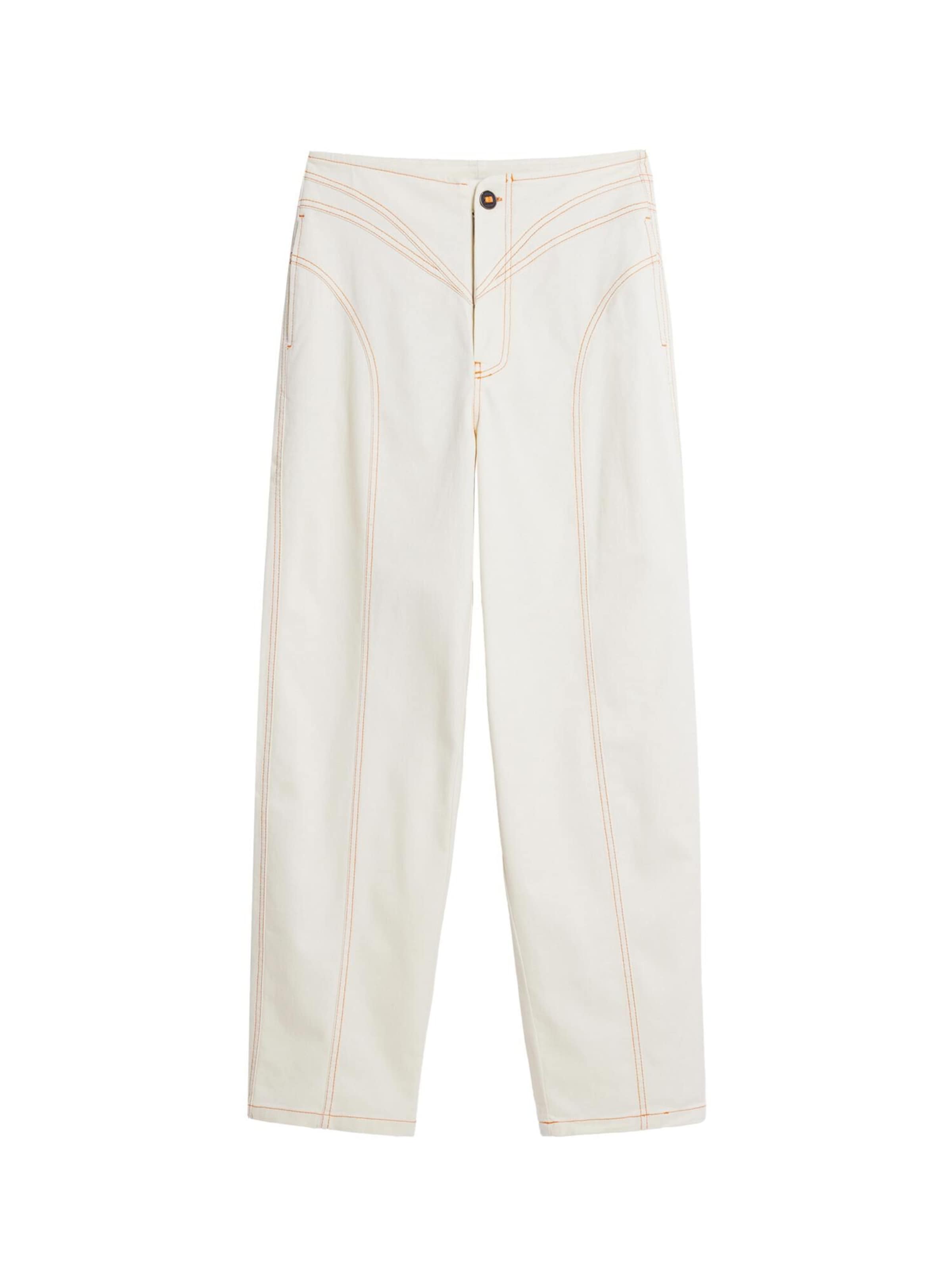 balts Desigual Baggy Bikses: no priekšpuses