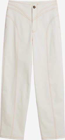 DesigualBaggy Hlače - bijela boja: prednji dio