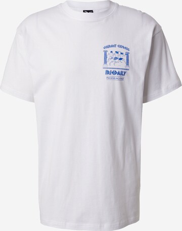 T-Shirt 'Gourmet Express' Iriedaily en blanc : devant