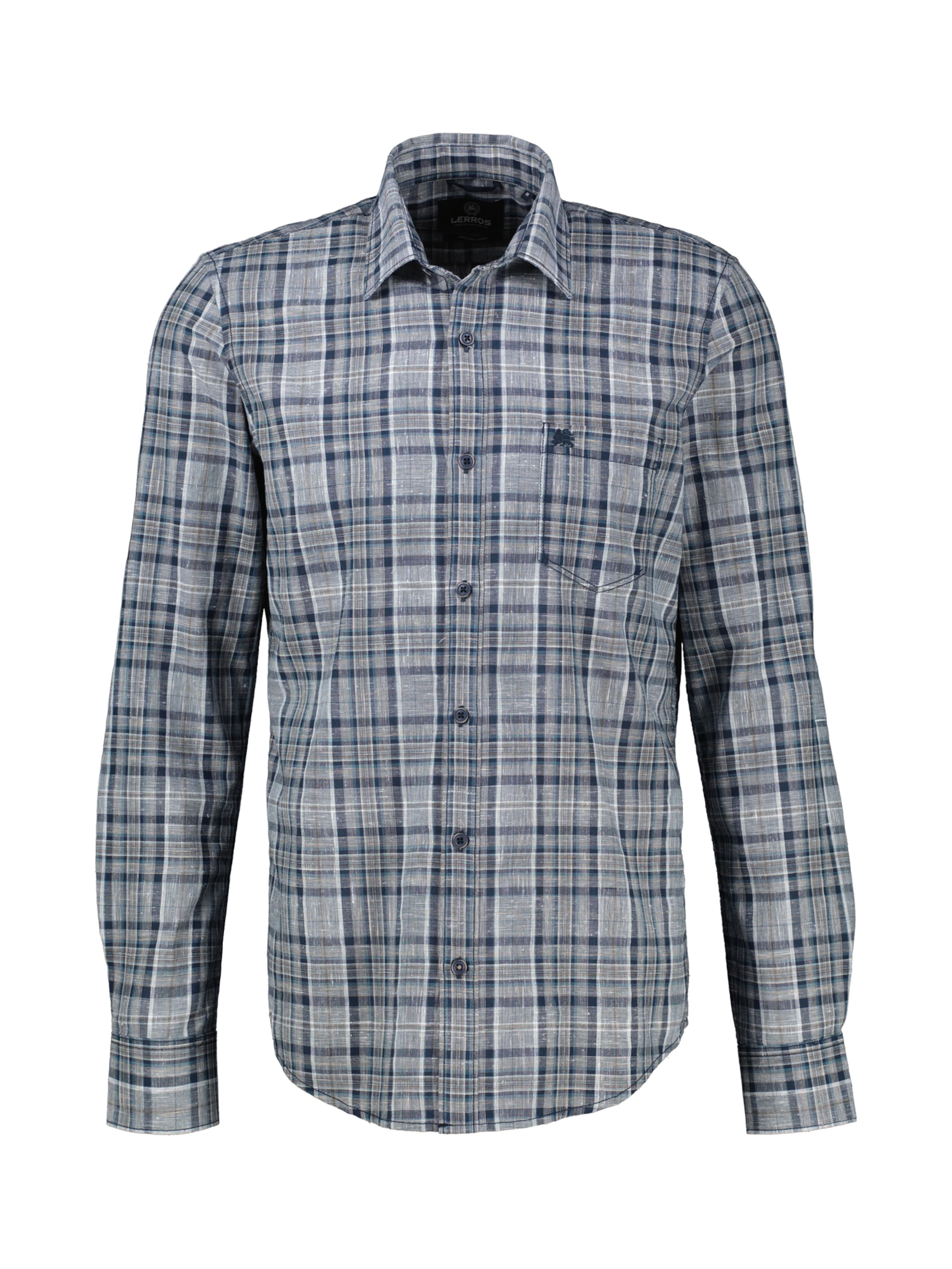 LERROS Regular fit Button Up Shirt in Blue: front