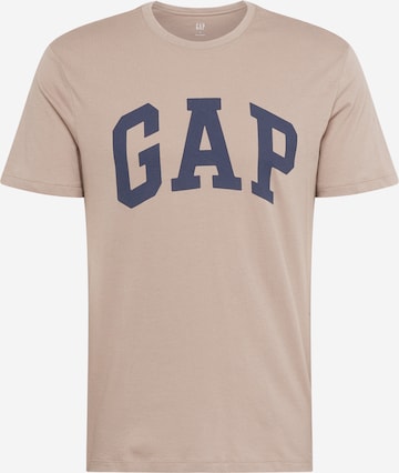 GAP Regular Fit T-Shirt in Braun: predná strana
