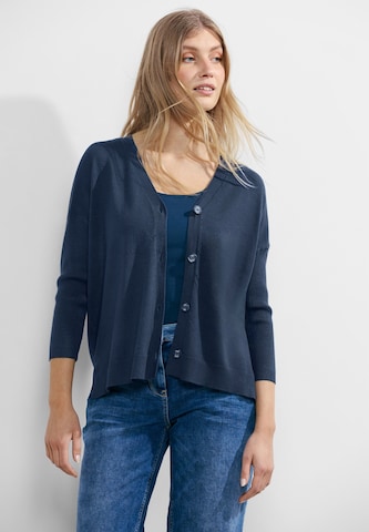 CECIL Knit Cardigan in Blue: front