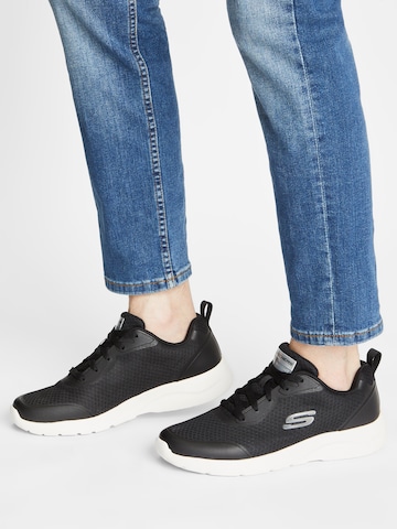 Sneaker low 'Dynamight 2.0' de la SKECHERS pe negru: față