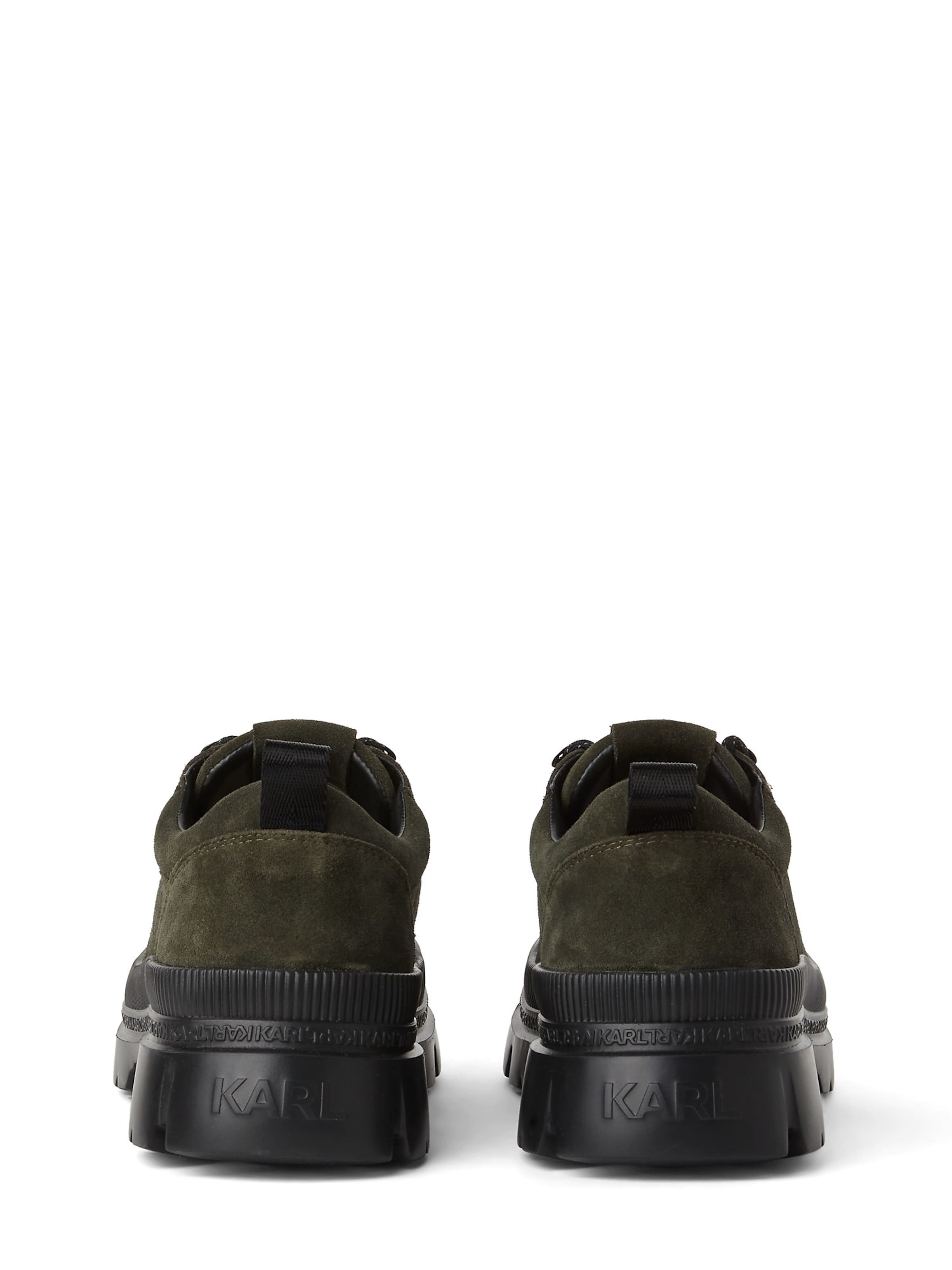 Pantofi cu șireturi de la Karl Lagerfeld pe verde