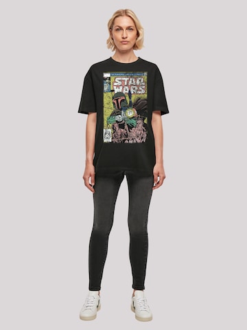 F4NT4STIC Oversized Shirt 'Star Wars Boba Fett Comic' in Black