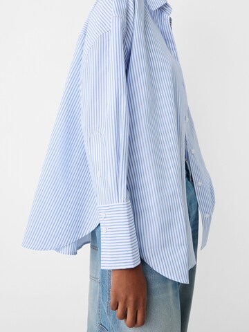 Bershka Bluza | modra barva