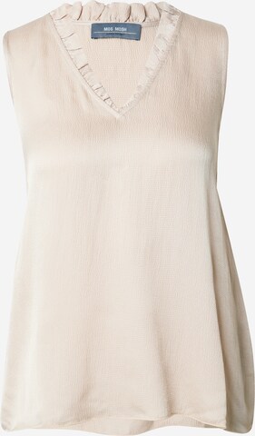 MOS MOSH Bluse i beige: forside