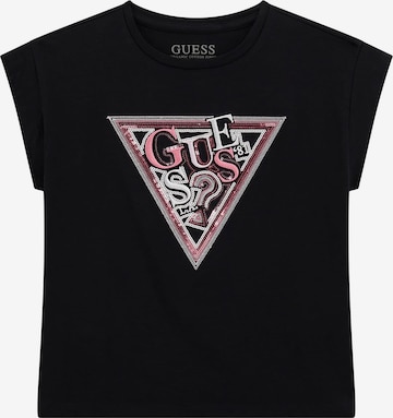 GUESS T-Shirt in Schwarz: Vorderseite