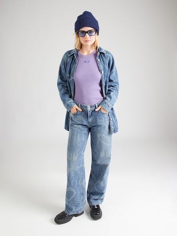 HUGO Póló 'Easy' - lila