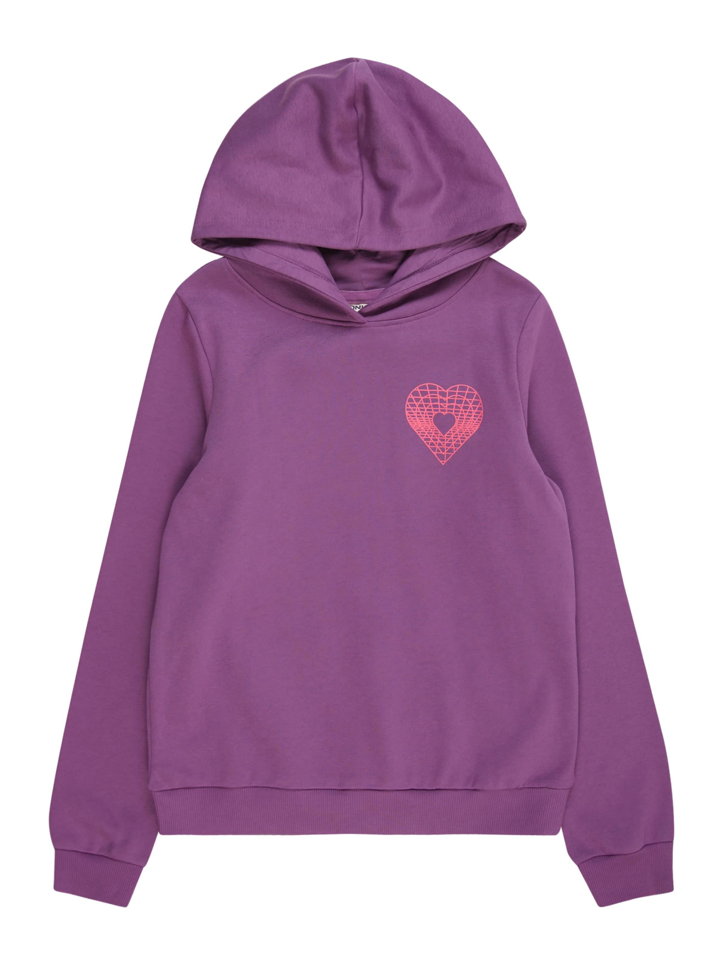 ONLY GIRLS Sweatshirt 'KOGNATALIE' in Purple: front