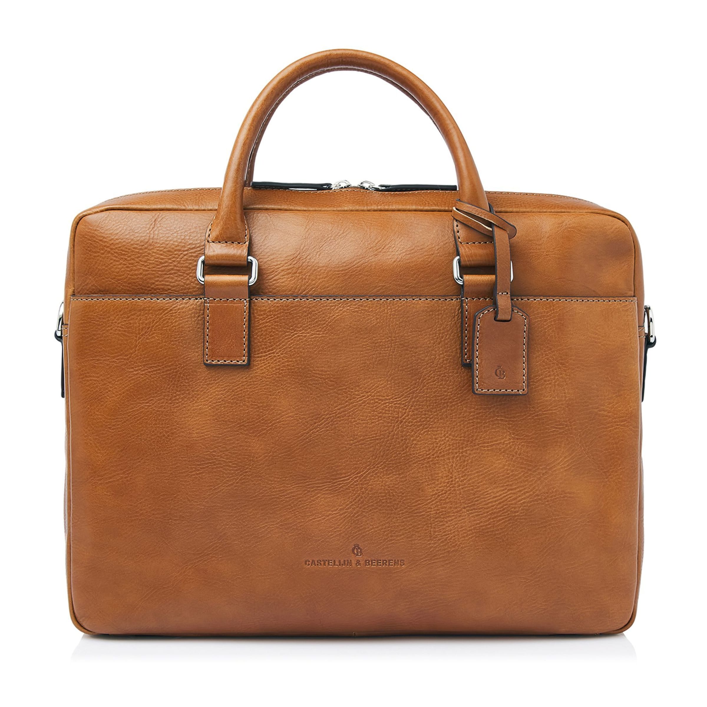 Borsa portadocumenti 'Peter' di Castelijn & Beerens in marrone: frontale