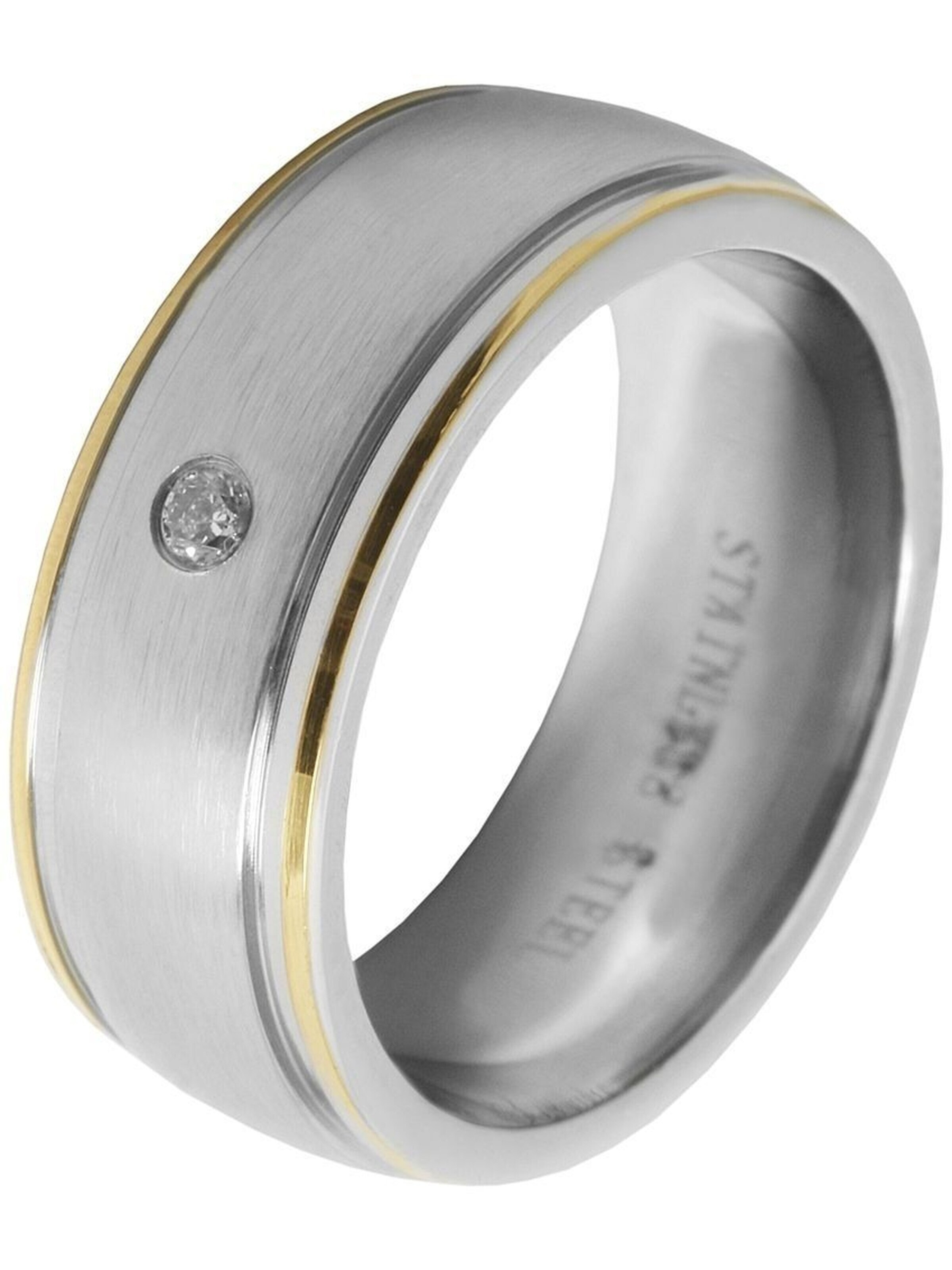 Akzent Ring 'Unpretentious, langlebig' in Silver: front