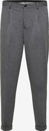 SELECTED HOMME Pleat-Front Pants in mottled grey, Item view