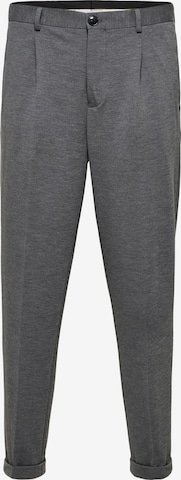 Regular Pantalon à pince SELECTED HOMME en gris : devant