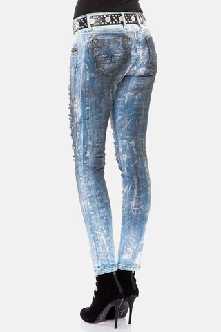 CIPO & BAXX Skinny Jeans in Skinny Fit WD375 in Blau
